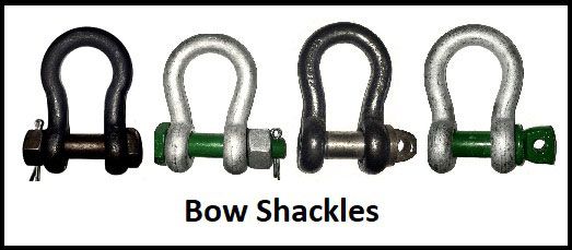 Lifting Shackles  Buy 'D', Bow & Safety Pin Lifting Shackles