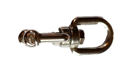 Eye-jaw swivel fitting