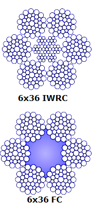 6x36 stainless steel wire rope