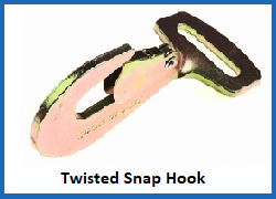 twisted snap hooks