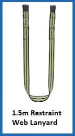 1.5m restraint webbing lanyards